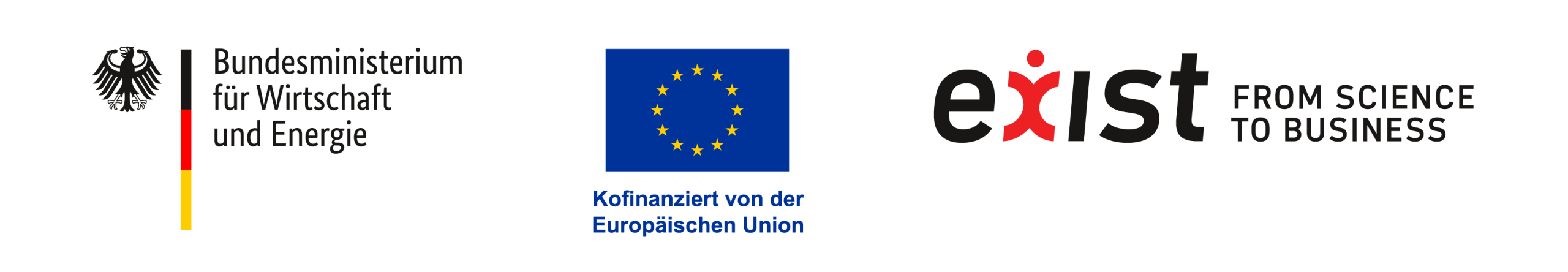 Funded by the German Federal Ministry for Economic Affairs and Energy and co-financed by the European Union through EXIST, From Science to Business